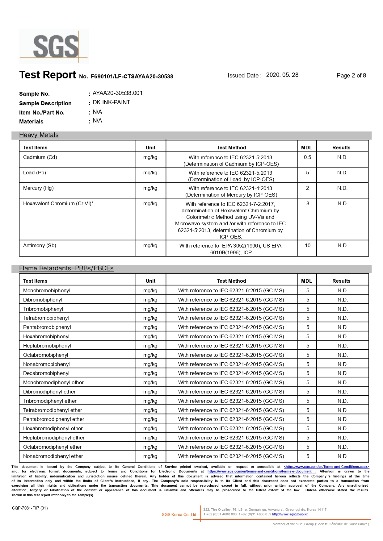 giấy chứng nhận sgs 3