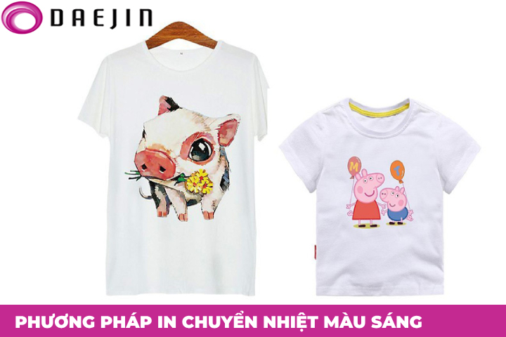 phương pháp in chuyển nhiệt màu sáng