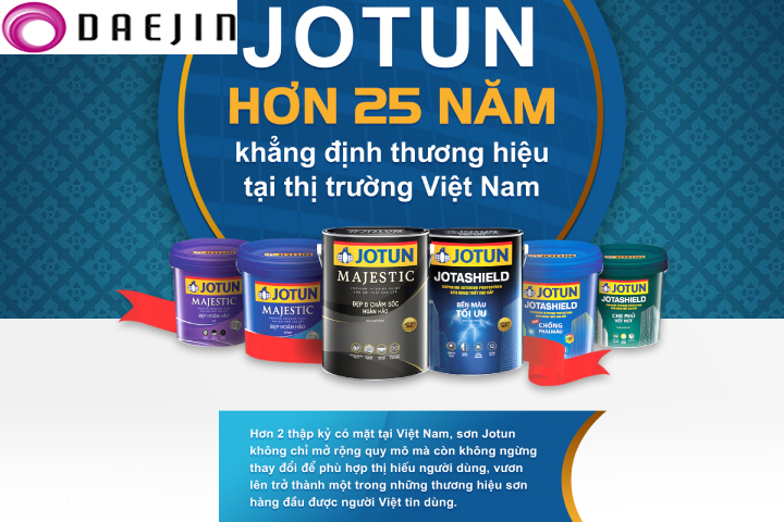 Sơn nước thương hiệu Jotun lâu năm