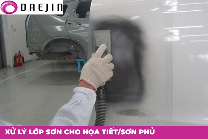 Xử lý lớp sơn cho họa tiết/sơn phủ